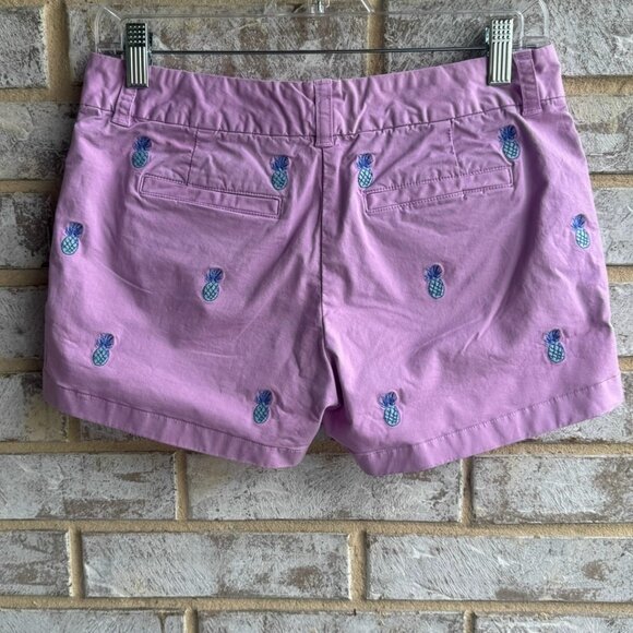 Vineyard Vines Pineapple Embroidered Chino Casual Shorts Women's Size 0 - Picture 2 of 11